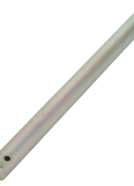 An AGCO TINE (model ACY1127150) is a cylindrical metal rod featuring a threaded end and a small hole near the tip.