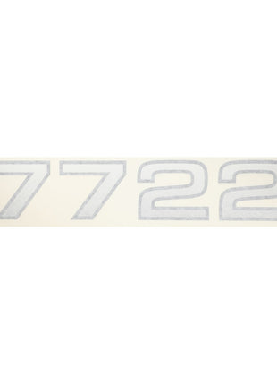 A white background featuring the numbers "7722" in light gray, indicating that there is currently no available description for the AGCO Decal - Fel142114 by AGCO.