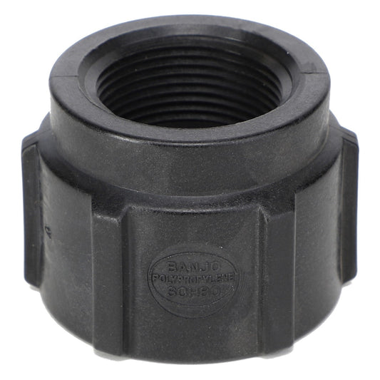 A sleek, black, threaded, hexagonal plastic cap featuring "AGCO | Coupling - Ag050266" embossed on its surface.