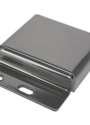 The AGCO Bracket - Acw6314620 is a black metal rectangular bracket featuring two mounting holes on a flat base. Currently, no additional product description information is available.