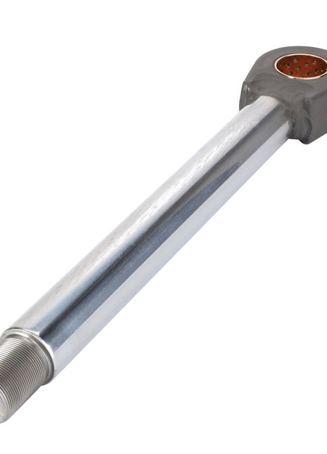 Introducing the AGCO | CYLINDER ROD - F931860030020: a long, metallic rod featuring a threaded end and an insulated, multi-pin connector on the opposite end. Unfortunately, additional product description information is currently unavailable.