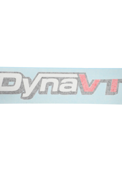 A decal from AGCO featuring the text "DynaVT" in a stylized font, with the letters "VT" in red on a light blue background. The specific product name is AGCO | Decal - Acw3346070.
