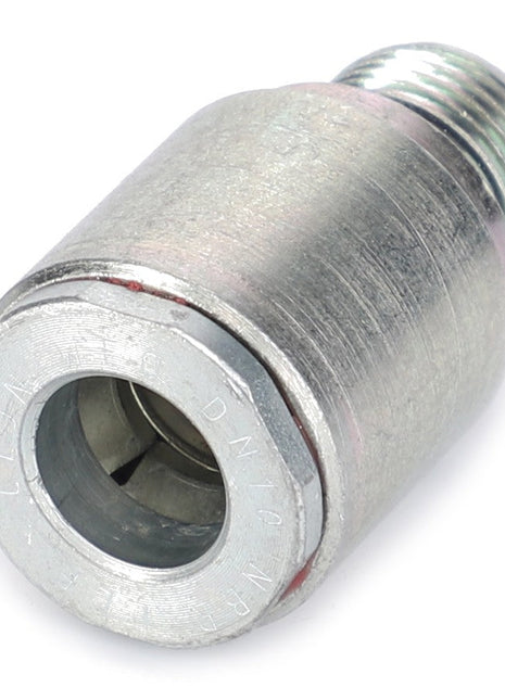 AGCO | COUPLER - AL9031324, a metal adapter with threaded ends, designed for connecting parts in plumbing or mechanical systems, ensuring the highest quality connections.