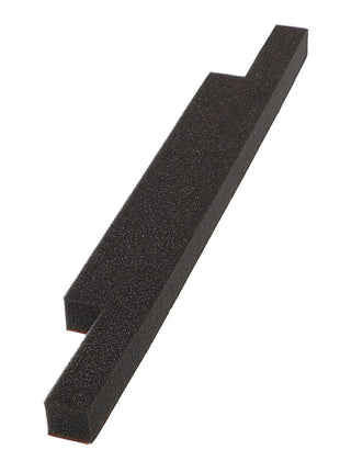 AGCO's FOAM - ACP0381840, a black, L-shaped foam piece with a notch on one end, designed for versatile use. If you have any product questions or need assistance, our support team is ready to help.
