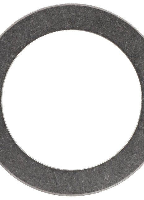 The AGCO Adjusting Washer - Acp0499990, a flat, circular metal washer with a central hole, viewed from above on a plain background. No current product description available.