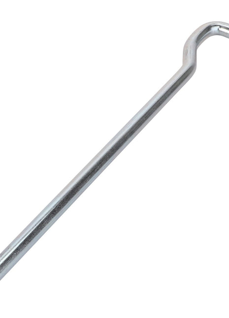 The AGCO Arm, Torpedo Divider - D28282372 is a metal crank handle featuring a long, straight shaft with a right-angle bend at one end, engineered for peak efficiency and maximum uptime.