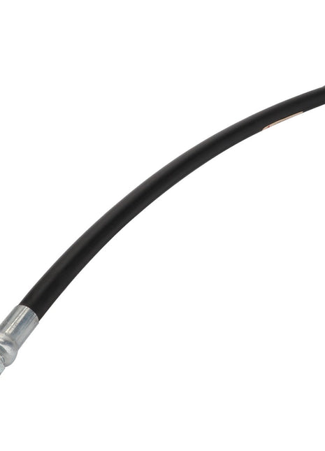 A flexible hydraulic hose by AGCO, model Acp0012510, featuring durable metal connectors at both ends.