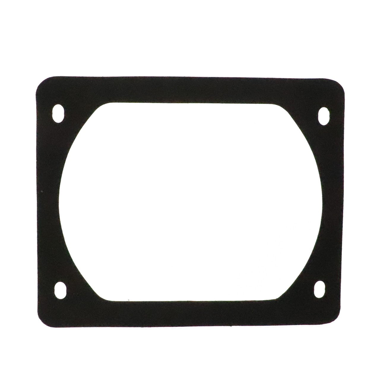 A rectangular black AGCO gasket (model Acw1207010) with rounded edges and four screw holes, one in each corner, displayed on a white background.