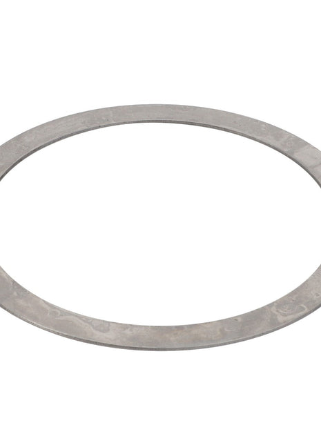 A flat, circular AGCO Disc - F716300020162 metal washer with a smooth surface is pictured against a plain white background.