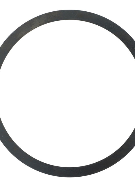 A circular, black rubber gasket labeled as AGCO | Shim - La321982650 on a white background. No current product description information is available.