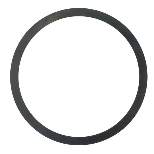 A circular, black rubber gasket labeled as AGCO | Shim - La321982650 on a white background. No current product description information is available.