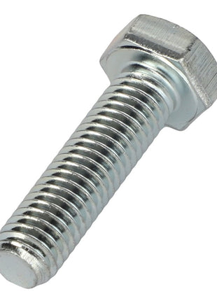 The AGCO | HEX CAP SCREW - AL5002053 is a silver metal hex bolt featuring a partially threaded shaft and a hexagonal head. At this time, no further product description information is available.
