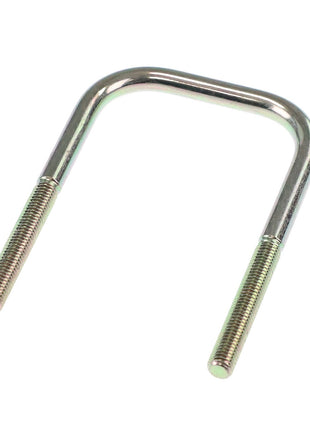 A U-shaped metal bolt with threaded ends, the AGCO | LOCKING - D28580637 by AGCO, is a versatile fastener ideal for securing heavy loads.