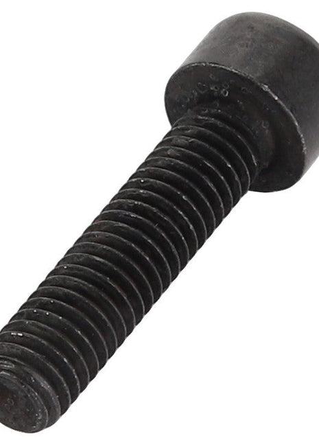 Here is a description of the product: The AGCO Hex Socket Head Capscrew (Acw4663910) features a black metal design with threading along the shaft and a cylindrical head.