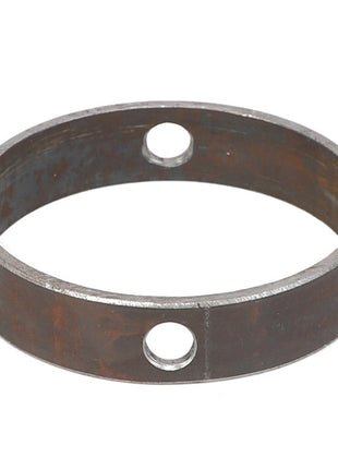 The AGCO Bearing Spacer - Acp0003130 is a round metal ring featuring two evenly spaced holes. No additional product description is available at this time.