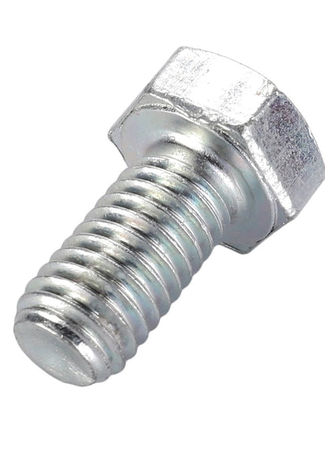 No current product description available for the AGCO | Hexagonal Head Bolt - La16043221, a silver hex bolt with a partially threaded shaft and a hexagonal head.