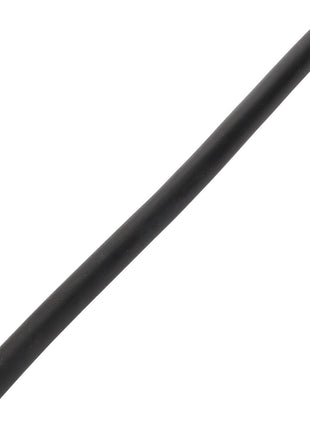 The AGCO | Hydr. Hose - Acw155012A by AGCO is a black rubber hose with a cylindrical shape extending from one end to the other, displayed on a white background. No current product description information is available.