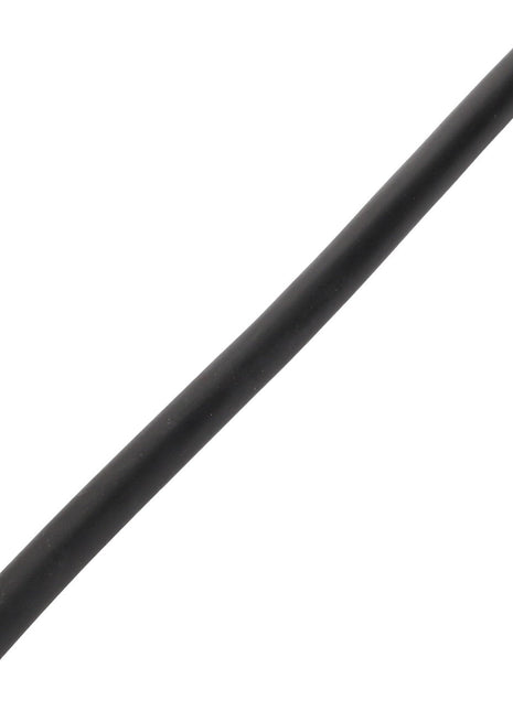The AGCO | Hydr. Hose - Acw155012A by AGCO is a black rubber hose with a cylindrical shape extending from one end to the other, displayed on a white background. No current product description information is available.
