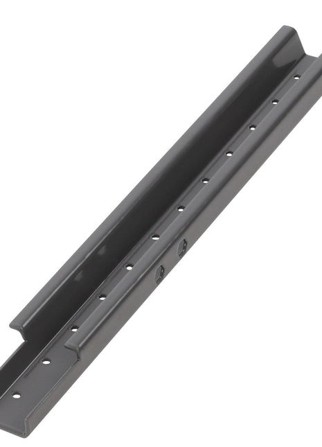 The AGCO | Channel - Acw2077530 is a long, metal bracket with a U-shaped profile and multiple holes along its length, expertly designed for structural support or precise mounting purposes.