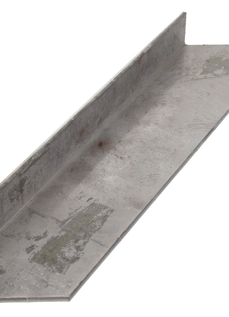 A long, rectangular piece of metal called AGCO | SUPPORT - D28785239, featuring a folded edge on one side and a bent end on the other with some weathered and worn textures. Brand Name: AGCO. No product description available.