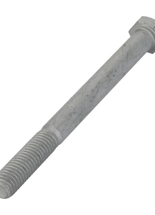 The AGCO Hexagonal Head Bolt - Acw4030620 is a metal hex bolt with a threaded end and a hexagonal head, commonly used in construction and mechanical applications.