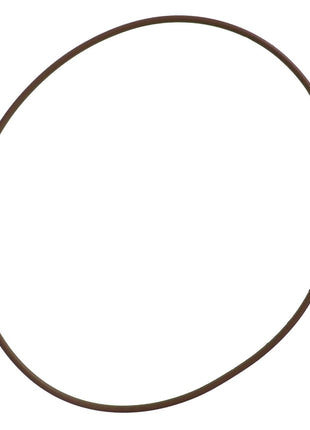 An AGCO O Ring - Ag007474, in a circular shape and brown color, lies against a stark white background.