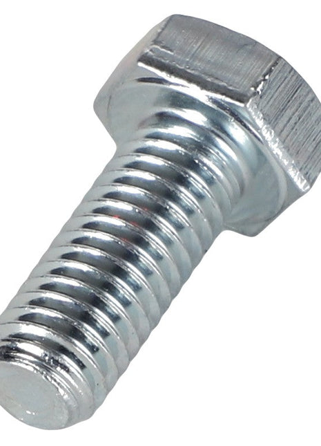 A close-up view of the AGCO | HEXAGONAL HEAD BOLT - 0901-20-66-00, featuring a silver finish and a threaded shaft, shown against a plain white background.