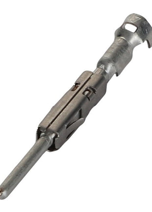 A close-up image of the AGCO Electrical Plug - F530200050770, a metal electrical terminal pin designed for wiring and connections.