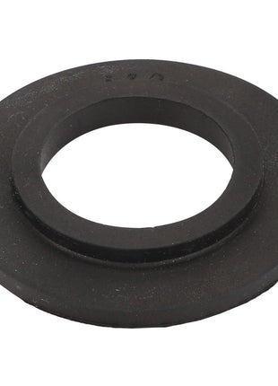 The AGCO GASKET - 0.007.5962.0 is a flat, round rubber washer with a large central hole, typically used to distribute load or seal connections in mechanical assemblies. No description available for an alternate use case.