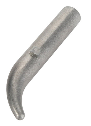 The AGCO | LEVER - F916500031050 is a metal tool featuring a curved, tapered end and a small rectangular protrusion near the middle; no additional product description information is currently available.