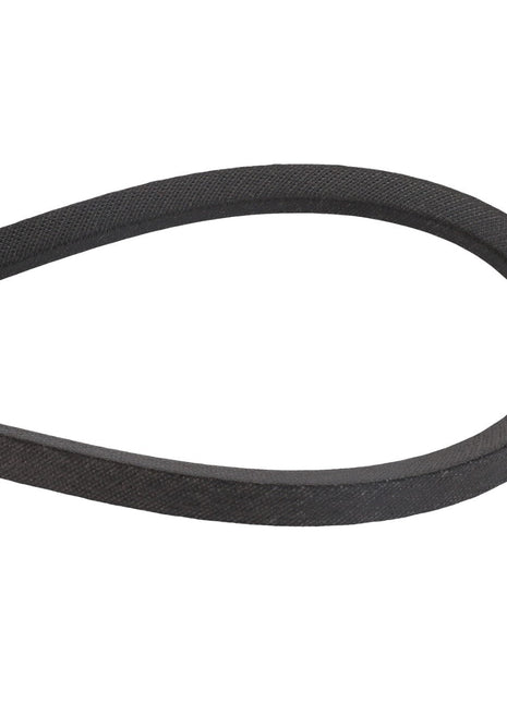 Close-up of an AGCO V BELT - D45055100 highlighting its looped shape against a stark white background.