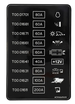 AGCO | Fuse Decal - Acw4649630 - Farming Parts