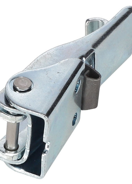 Currently, there is no detailed product description available for the AGCO | LATCH - CH209-3760 by AGCO. However, it typically functions as a metal latch with a spring mechanism used for securing or locking objects.