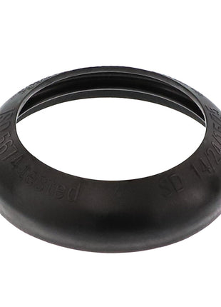 Introducing the AGCO COLLAR - ACP0152230, a black rubber ring featuring engraved text on its surface. For ordering information or if the product description is unavailable, please contact support.
