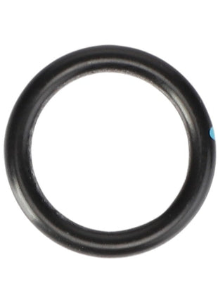 The AGCO | O-RING - AG706442 is a black rubber O-ring with a distinctive blue dot on one side.