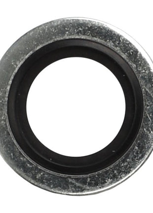 A top view of the AGCO Washer - AL5013856 reveals its metallic structure complemented by a black rubber inner ring. No current product description information is available.