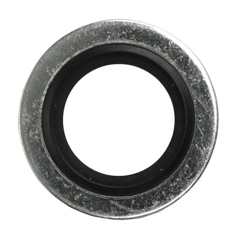 A top view of the AGCO Washer - AL5013856 reveals its metallic structure complemented by a black rubber inner ring. No current product description information is available.