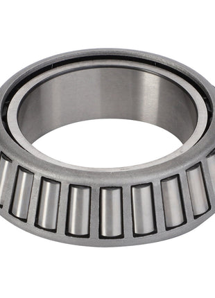 A detailed close-up of the AGCO Taper Roller Bearing (F835300020820), showcasing cylindrical rollers meticulously arranged within a conical outer ring.