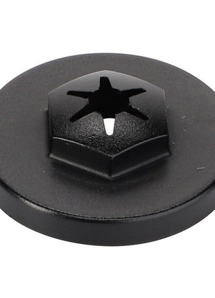 A black round screw with a star-shaped drive head, identified as the AGCO | Nut - Acw4029190 by the brand AGCO, shown against a white background. No current product description information available.