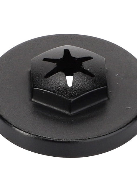A black round screw with a star-shaped drive head, identified as the AGCO | Nut - Acw4029190 by the brand AGCO, shown against a white background. No current product description information available.