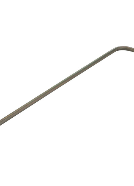 The AGCO HYDR.HOSE ASSY. - D28781032 is a durable hydraulic hose assembly with connectors at both ends, precision-bent at a right angle for reliable performance.