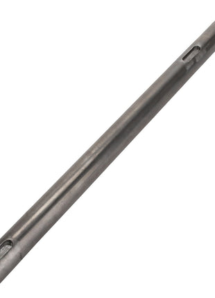 A cylindrical metal rod with evenly spaced slots along its length, isolated on a white background. This is the AGCO | SHAFT - D28584030 from the brand AGCO.