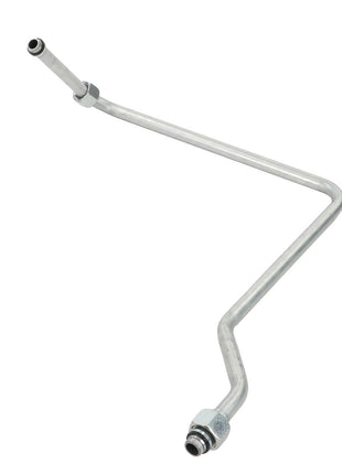 The AGCO Pipe - Acw3599920 is a long, bent metal pipe featuring threaded fittings at both ends, commonly utilized in automotive or machinery applications. Unfortunately, no further product description information is available at this time.