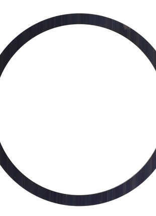 The AGCO | Shim - La321982850, a black circular ring with a thin, uniform width, stands starkly against a white background.