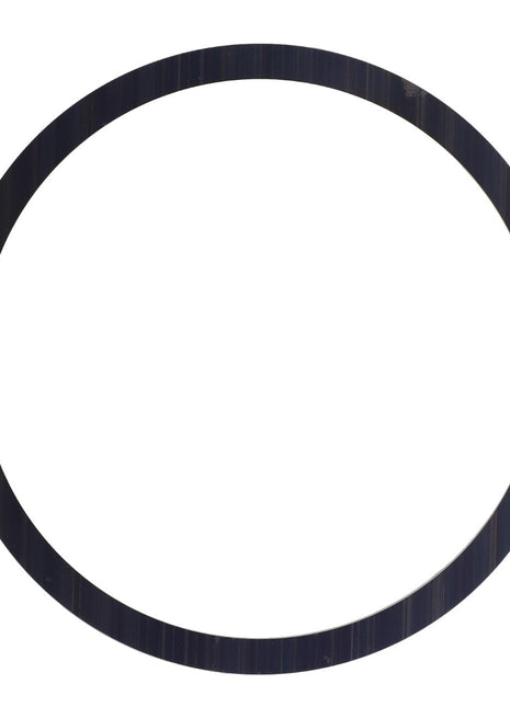 The AGCO | Shim - La321982850, a black circular ring with a thin, uniform width, stands starkly against a white background.