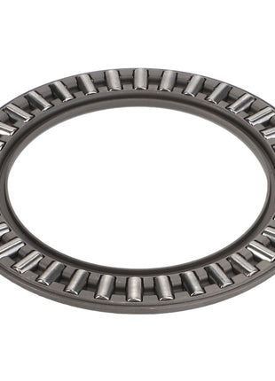 This image shows the AGCO | BEARING ASSY - D41664200, a cylindrical roller thrust bearing from AGCO, featuring a ring with multiple cylindrical rollers arranged in a circular pattern. No current product description available for detailed specifications.