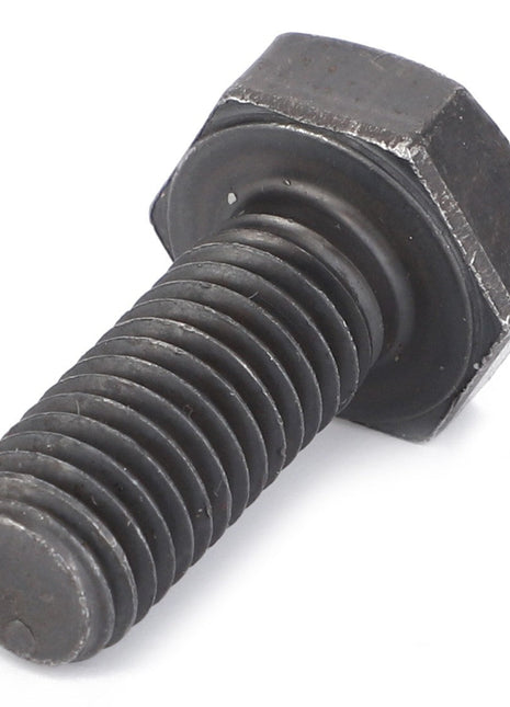 A single AGCO Hex Cap Screw - Va020851, featuring threads and a hexagonal head, lying on a white background.