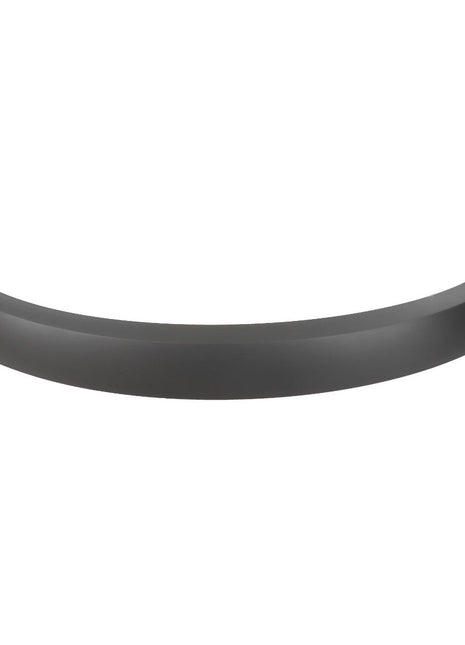 Curved black car bumper isolated on a white background, perfect for Fendt Vario S4, ensuring compatibility with AGCO’s Genuine Fender Extension, Tec Grey, 135 mm, Right - 737812601022.