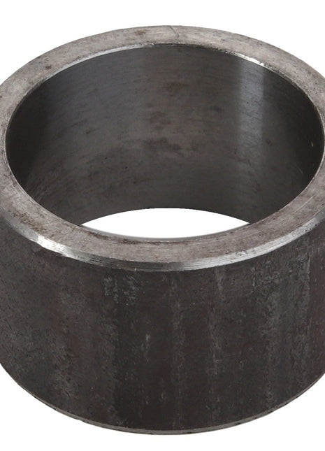Introducing the AGCO | Spacer - La320948850 by AGCO: a robustly designed metal cylindrical pipe coupling, complete with a hollow center and a textured exterior surface.
