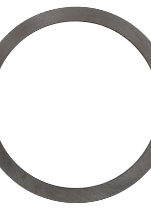 The AGCO | Disc - F716300020163, a flat, circular metal ring with a smooth surface and uniform width, displays slight scratches and discoloration. No current product description information is available.